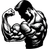 Flexing Biceps
