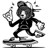 Skater Bear Comic