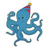 Octopus Birthday Party Hat