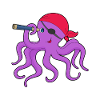 Jumelles Octopus Pirate