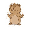 Lemming is happy rodent