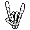 Rock'n'Roll- oder Heavy-Metal-Handzeichen *