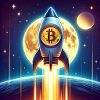 Bitcoin moon rocket