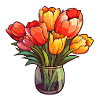 Bouquet of tulips