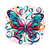 Bunter Schmetterling
