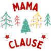 Weihnachtsdekoration mit Mama Claus