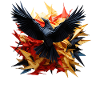 Origami-Krähenflug-Kunst