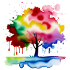Baum - Farbspritzer