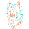 Chien graffiti