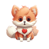 Poméranie chien maman Saint-Valentin