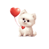 Poméranie chien maman Saint-Valentin