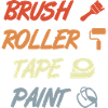 Brush Roller Tape Paint