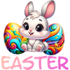 Osterhase mit Ostereiern