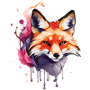 Aquarelle Fox