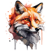 Aquarelle Fox