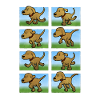 Animated, walking dog