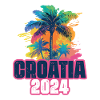 Croatia 2024 Holiday Palm Blob