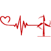 Pinwheel Pulse Heart Love