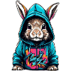 Hop in Style Cool Bunny