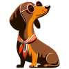 Retro Dachshund