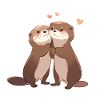Otter Pärchen