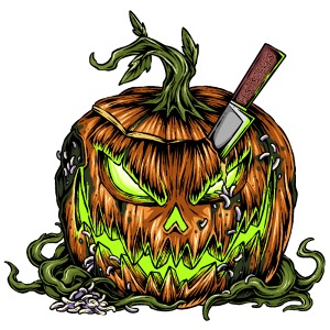 Böser Halloween Kürbis