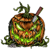 Evil Halloween Pumpkin