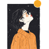 Kopf im Mond