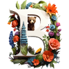 Spring Farm Bär with Flowers