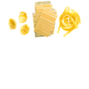 Italienisches Hemd, Schere-Stein-Papier-Pasta-Tee,