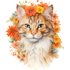 Floral Feline Fantasy