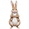 Cute bunny brown 6