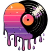 Kosmische Vinyl-Schallplatte