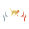 Cat ECG Heartbeat Oldschool