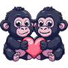 Gorilla Comic Couple Love