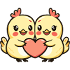 Chicken Comic Couple Love