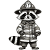Feuerwehr Waschbär