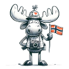 Norwegen-Enthusiast Elch