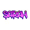 Graffiti Name Sarah