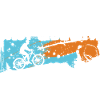 Fast grandpa on the bike