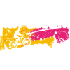 Fast grandpa on the bike