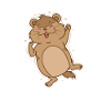 Lemming dances hubris rodent