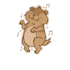Lemming Loves Music Rodent