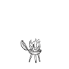 Mann mit Grill