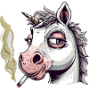 Einhorn Raucher Smoke Joint