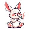 Bunny Fumeur Fumer Joint