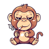 Monkey Smoker Fumer Joint