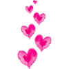 Symbole d'amour coeurs Saint Valentin
