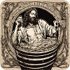 Jesus badet im Bier
