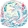 Dragons au clair de lune